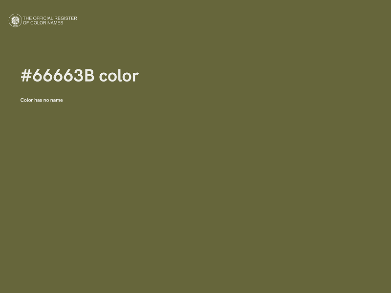 #66663B color image