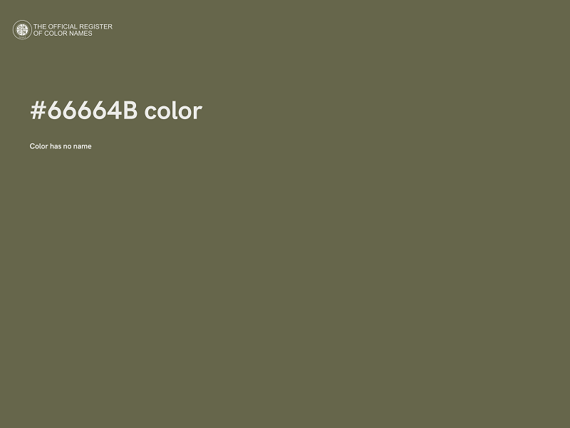 #66664B color image