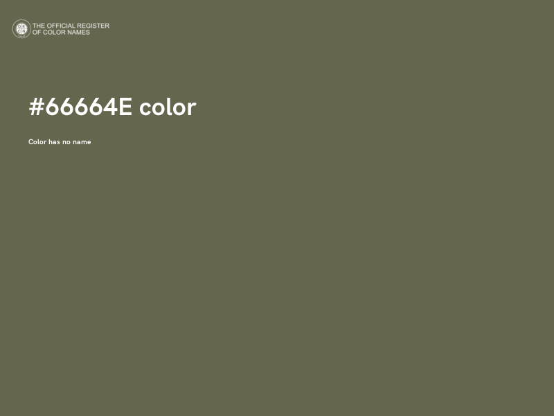 #66664E color image