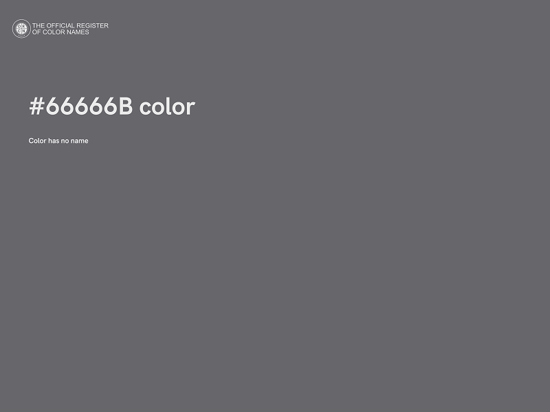 #66666B color image