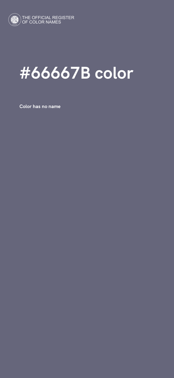 #66667B color image