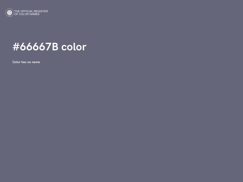 #66667B color image