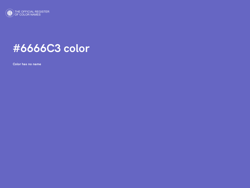 #6666C3 color image