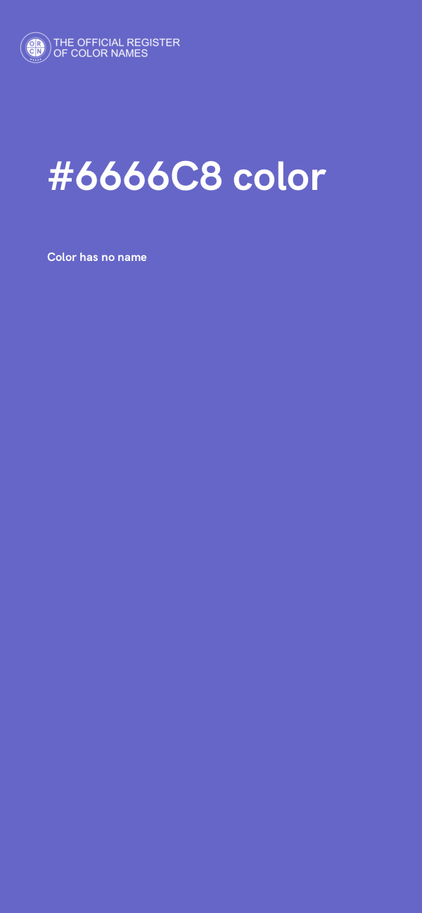 #6666C8 color image