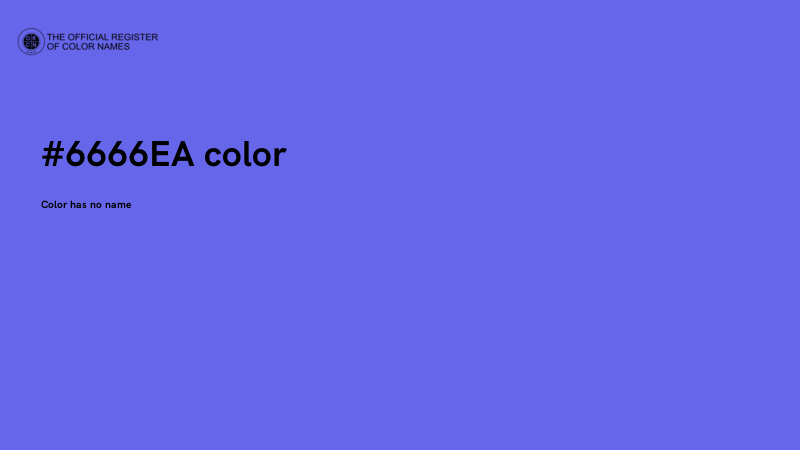 #6666EA color image