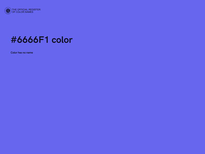 #6666F1 color image