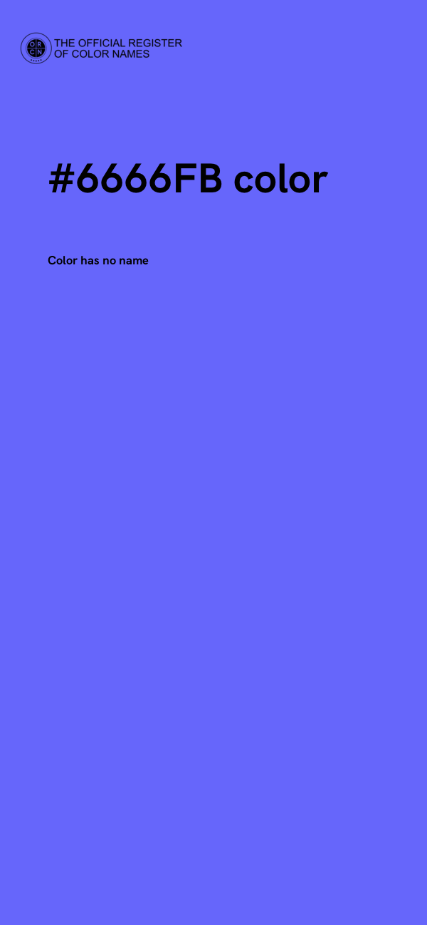 #6666FB color image