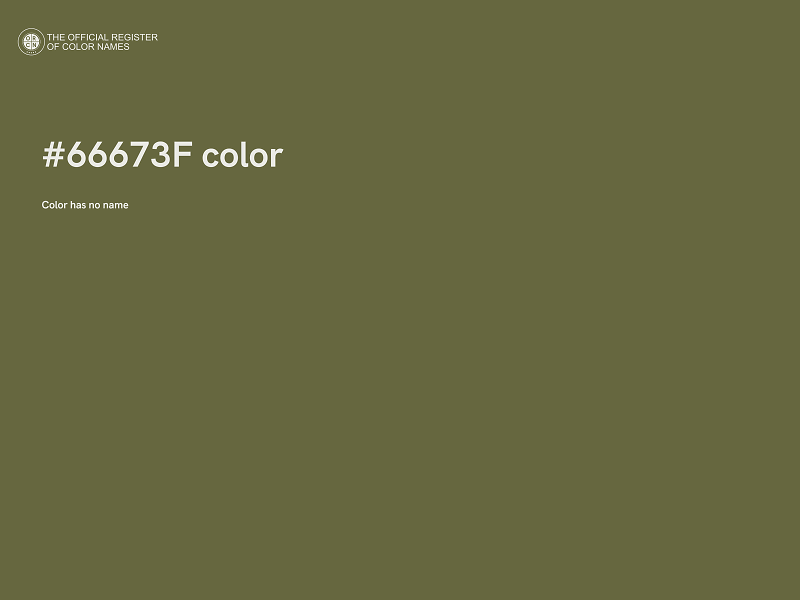 #66673F color image