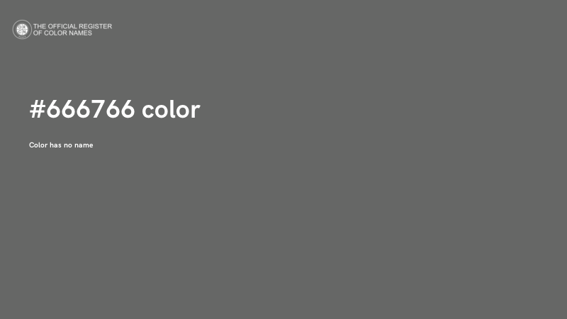 #666766 color image