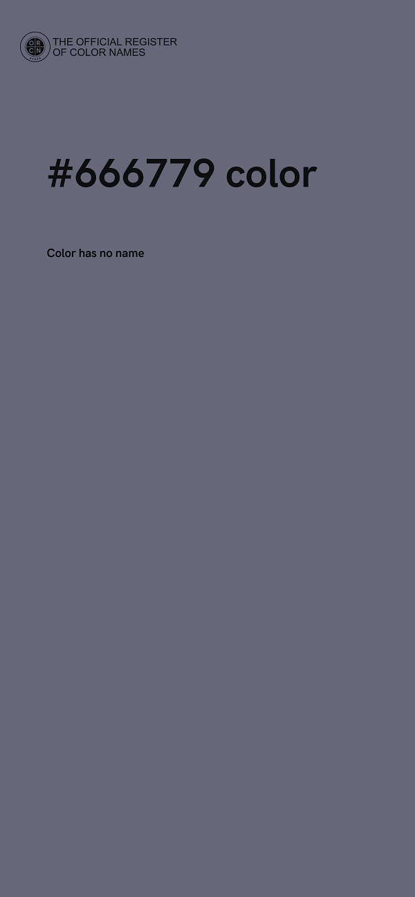 #666779 color image