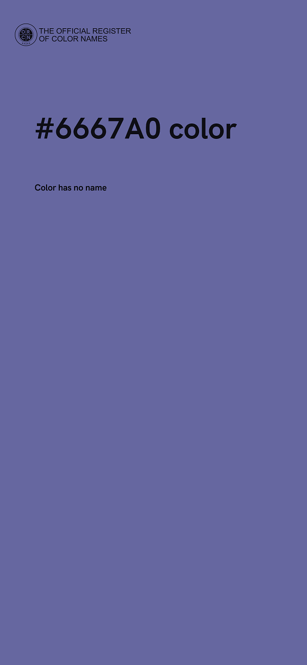 #6667A0 color image