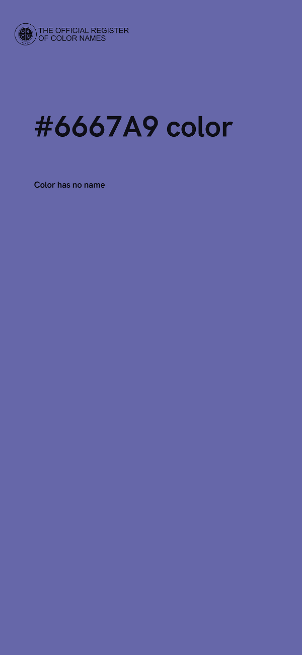 #6667A9 color image