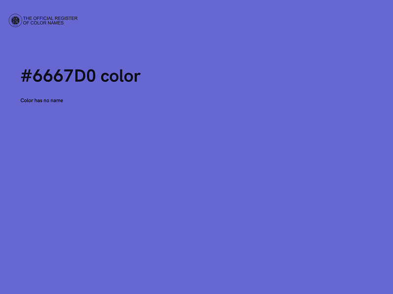 #6667D0 color image