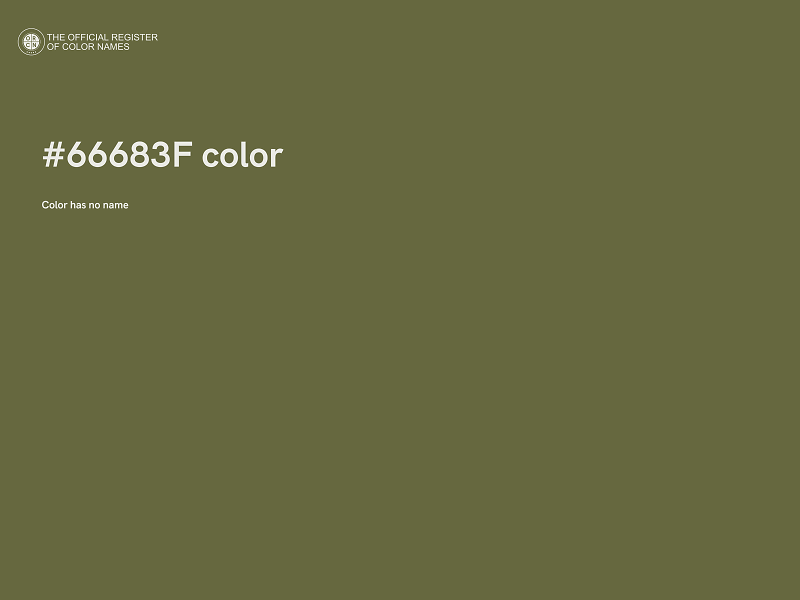 #66683F color image