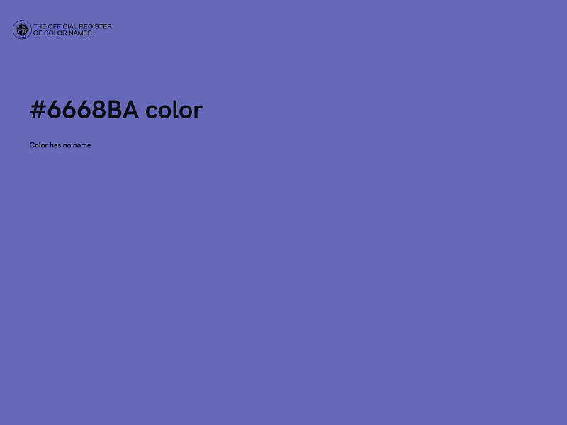 #6668BA color image