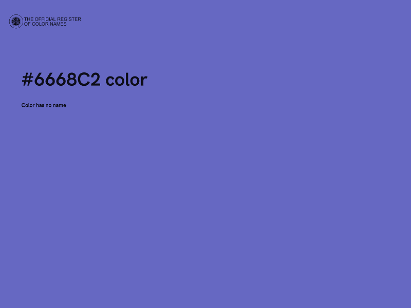 #6668C2 color image