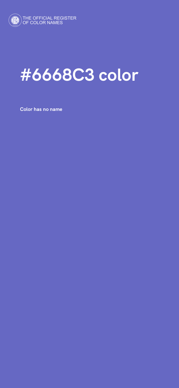 #6668C3 color image