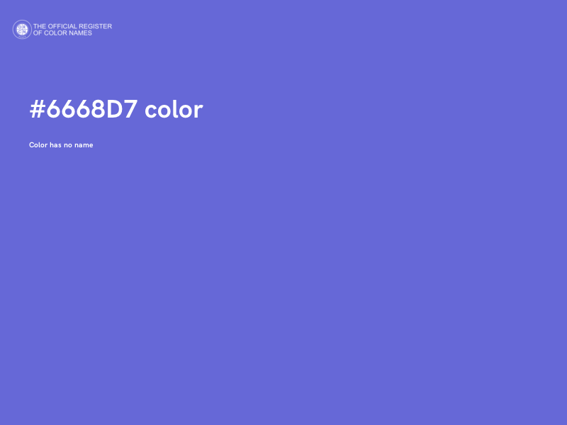 #6668D7 color image