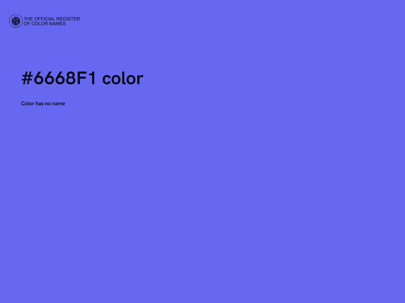 #6668F1 color image