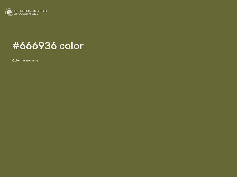 #666936 color image