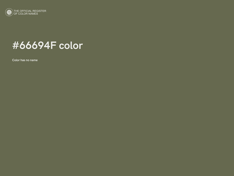 #66694F color image