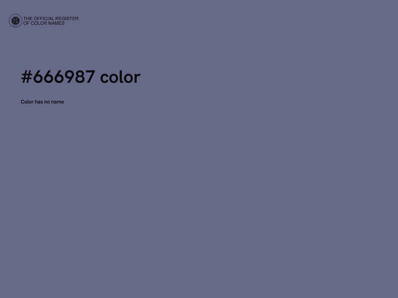 #666987 color image