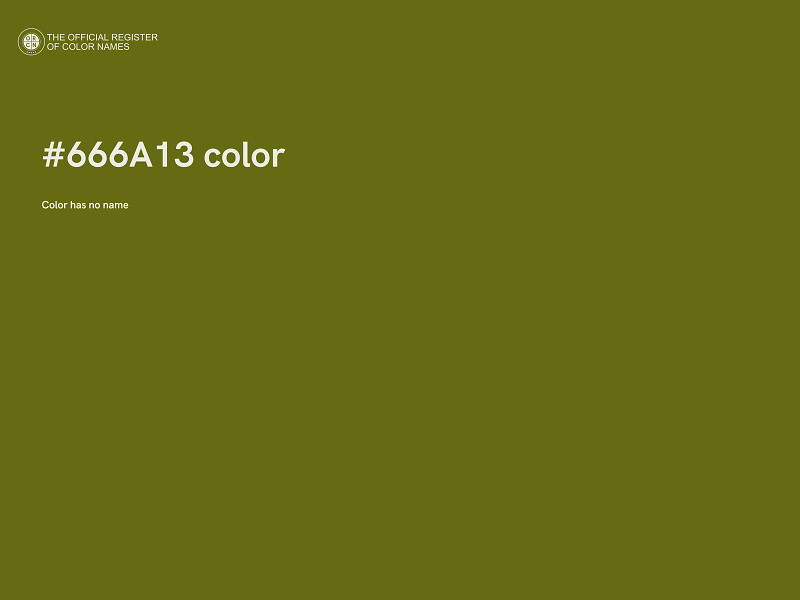 #666A13 color image