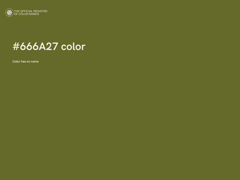 #666A27 color image