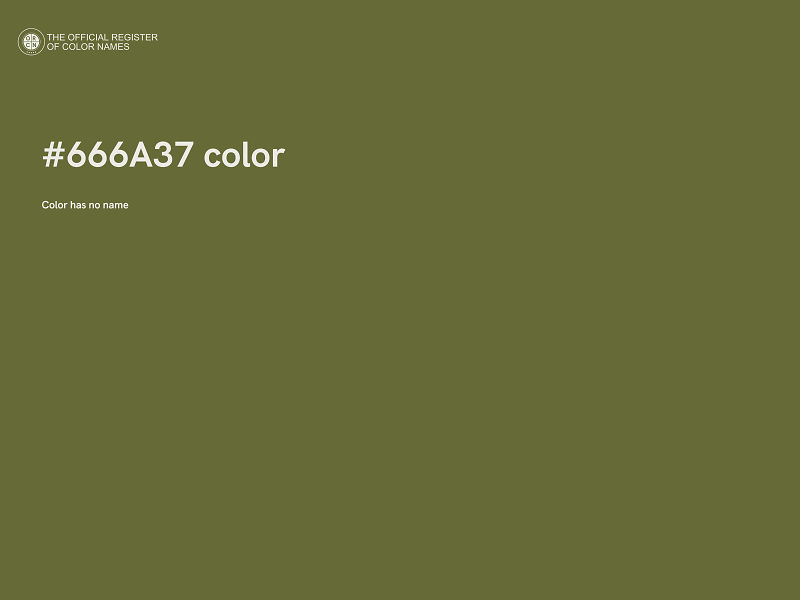 #666A37 color image