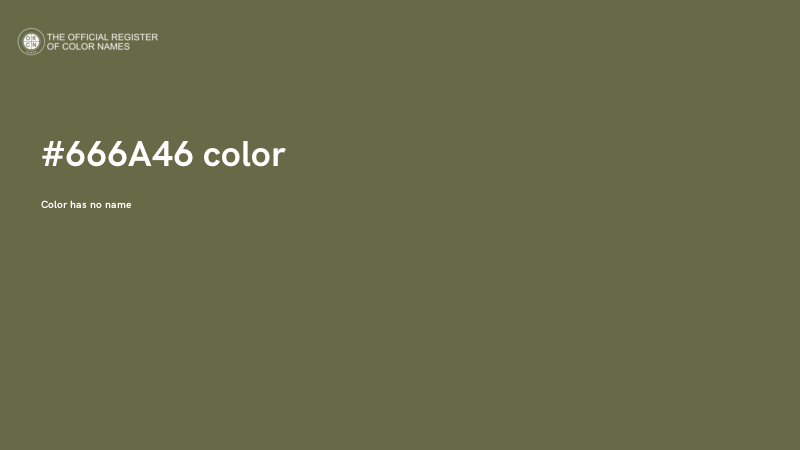 #666A46 color image