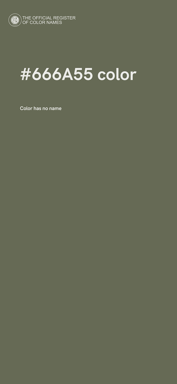 #666A55 color image