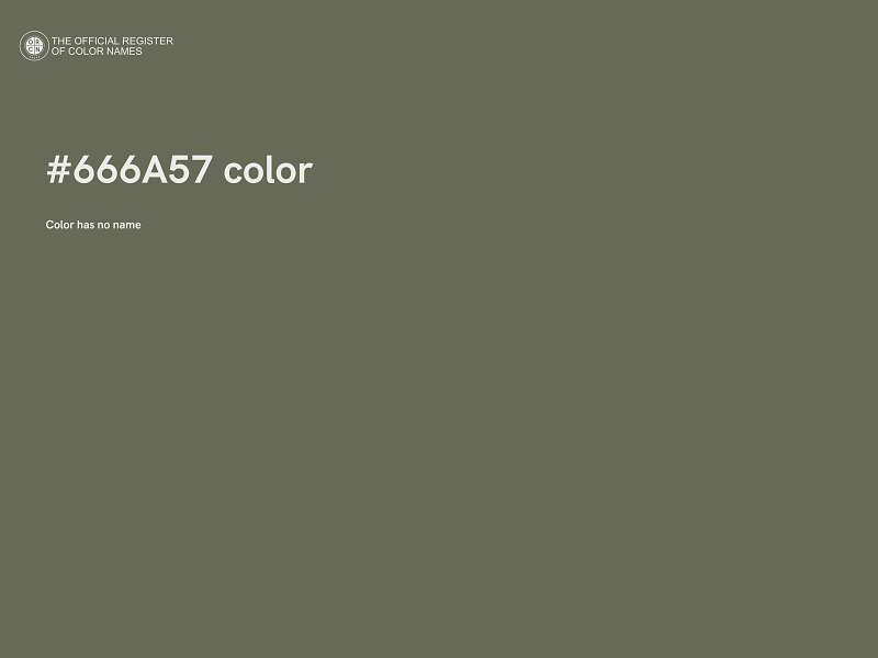 #666A57 color image