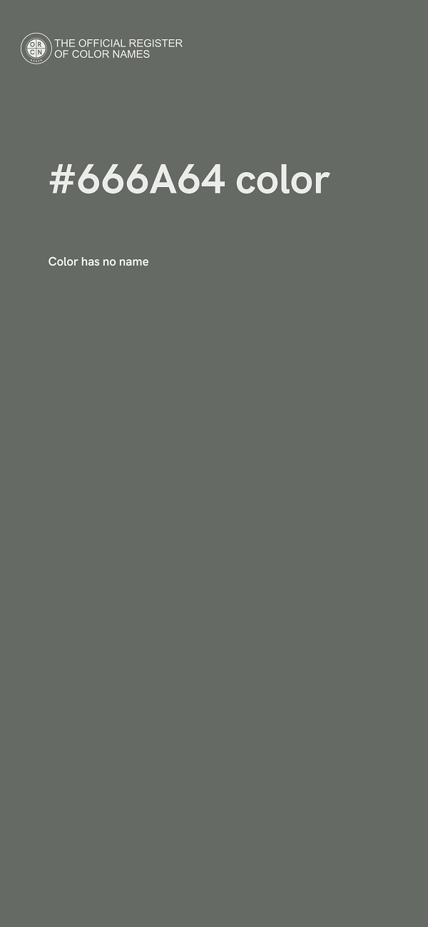 #666A64 color image
