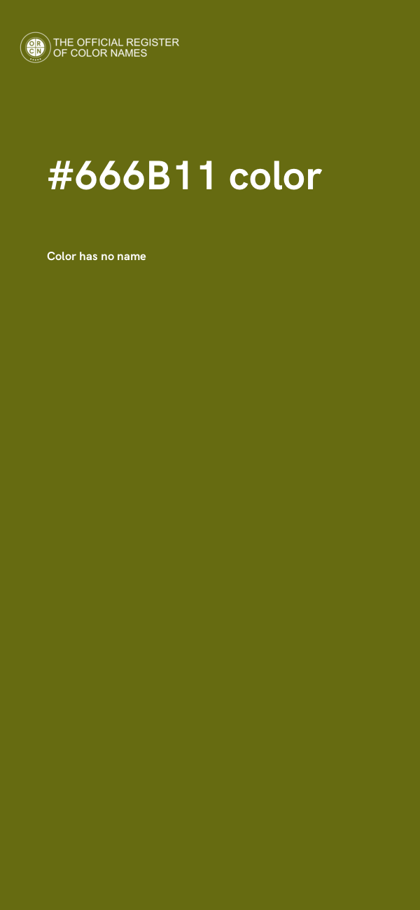#666B11 color image