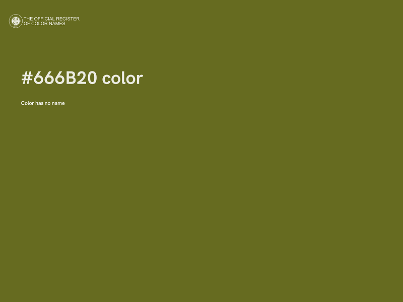 #666B20 color image