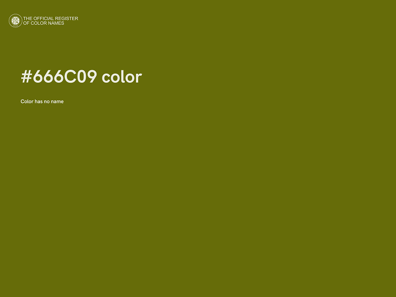 #666C09 color image