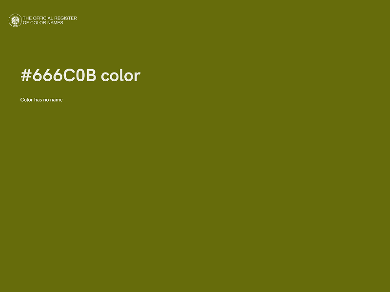 #666C0B color image