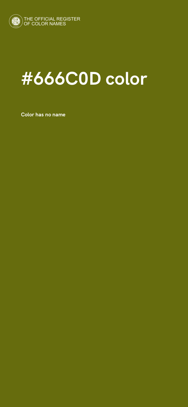 #666C0D color image