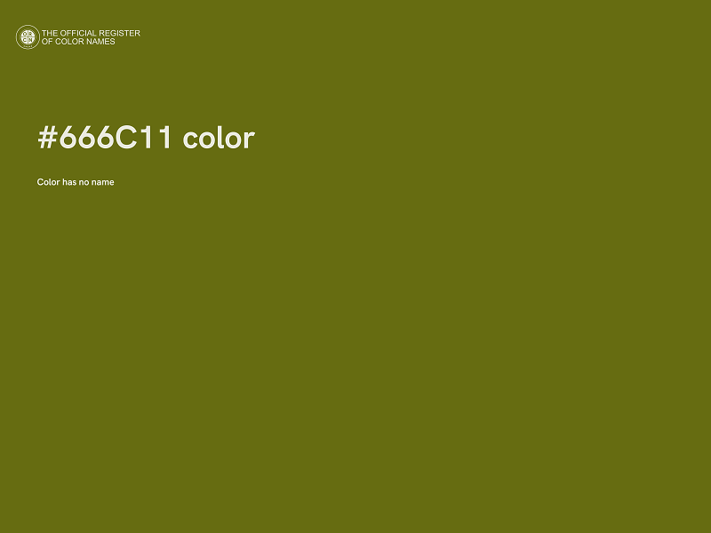 #666C11 color image