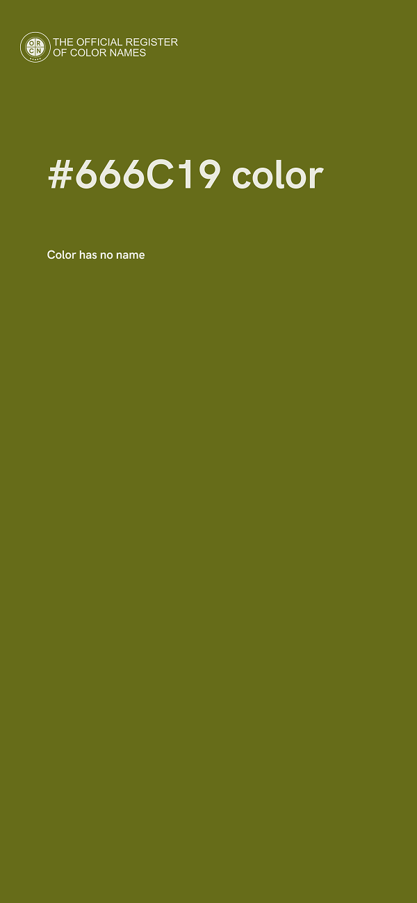 #666C19 color image