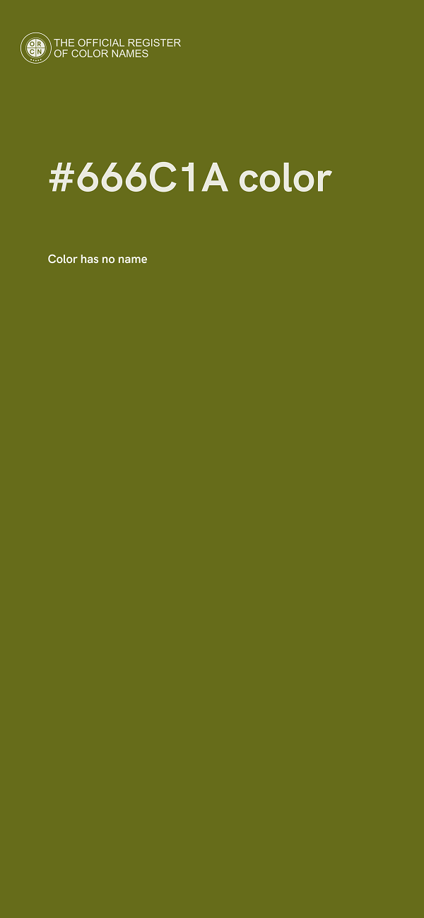 #666C1A color image