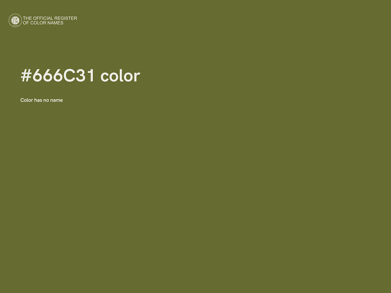 #666C31 color image