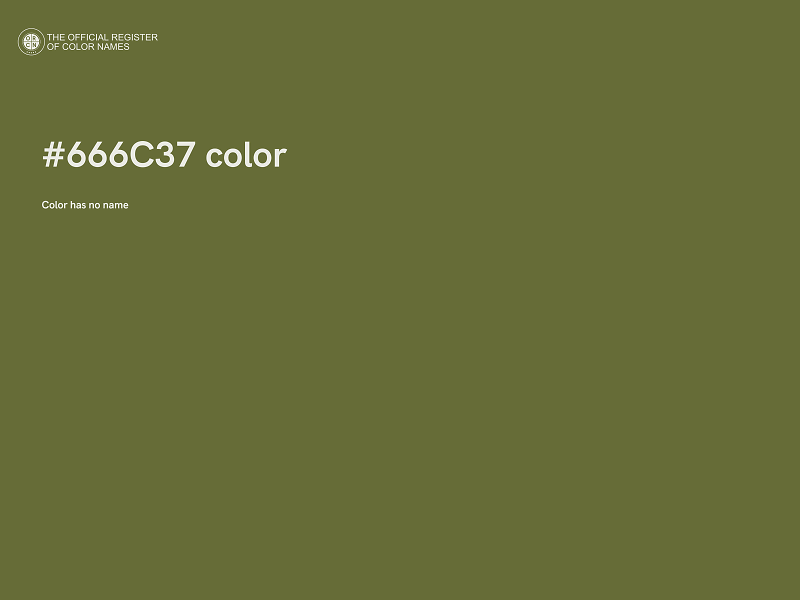 #666C37 color image