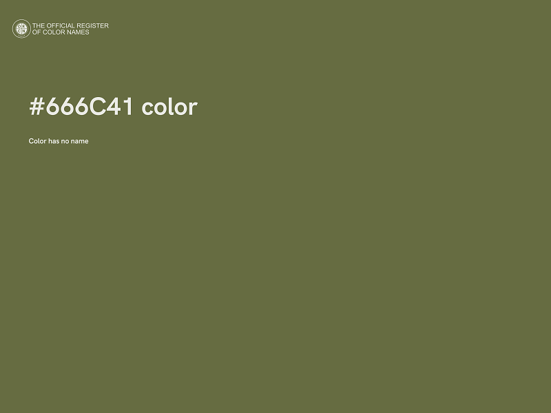 #666C41 color image
