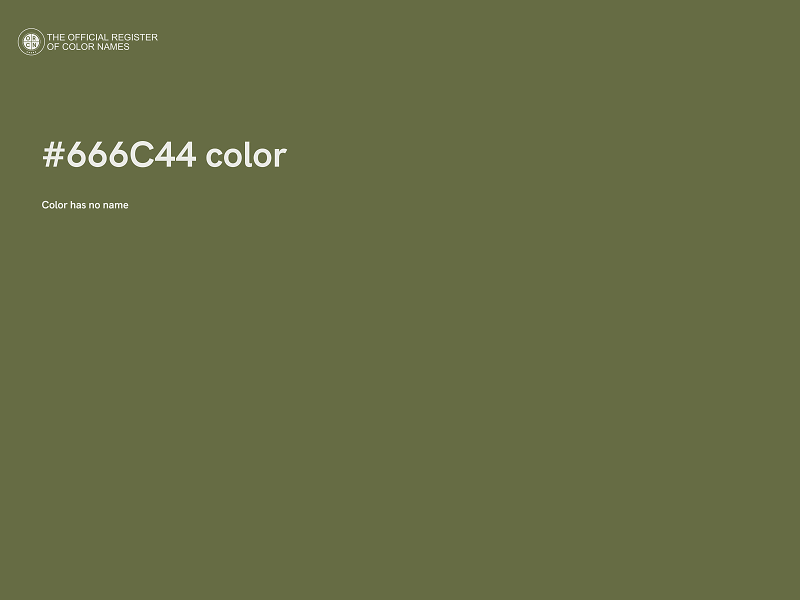 #666C44 color image