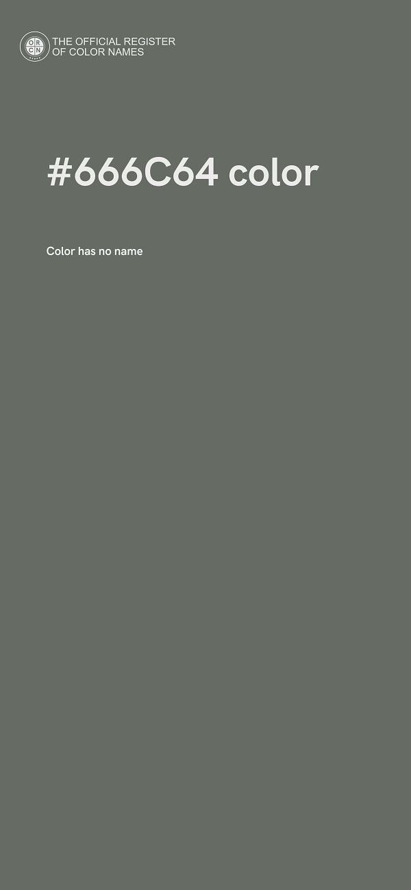 #666C64 color image