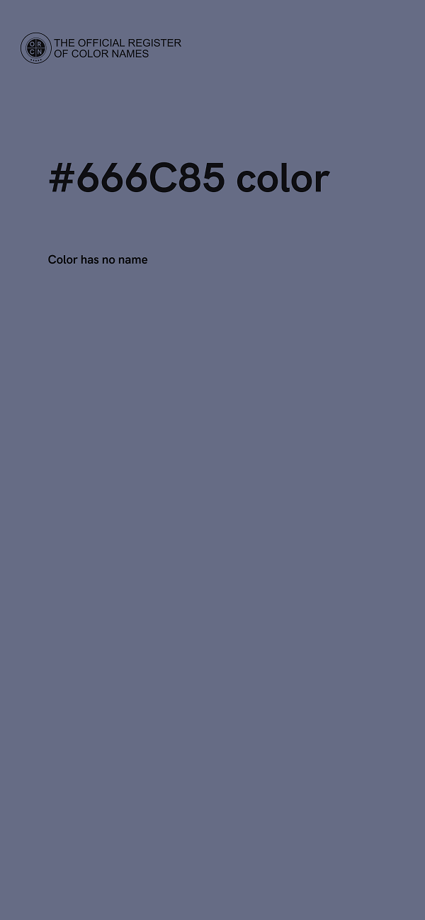#666C85 color image