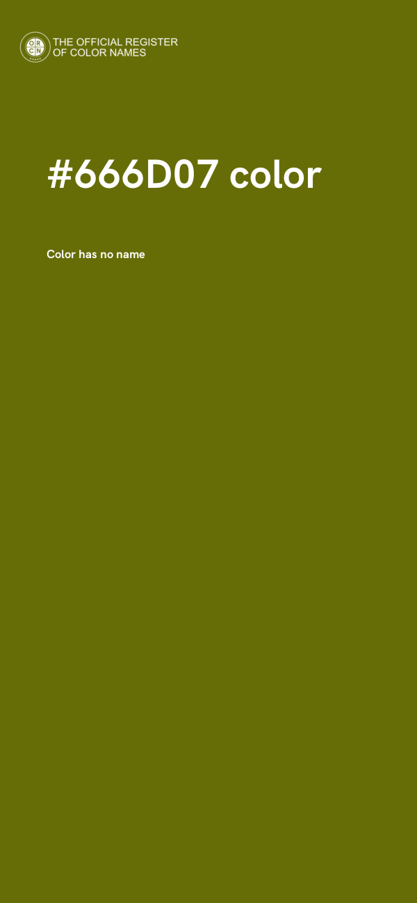 #666D07 color image