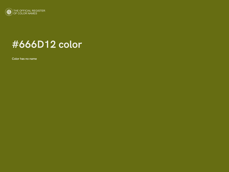 #666D12 color image