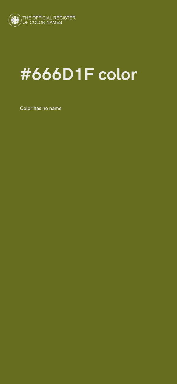 #666D1F color image